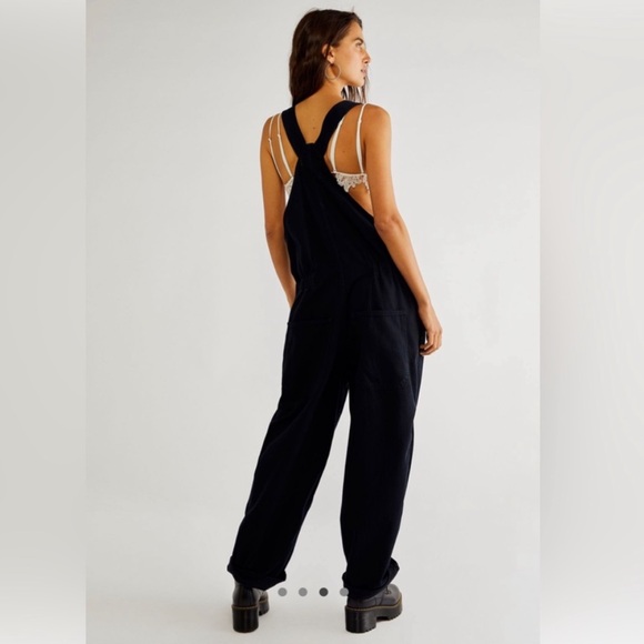 NWOT Free People Oversized Overalls - Picture 2 of 6